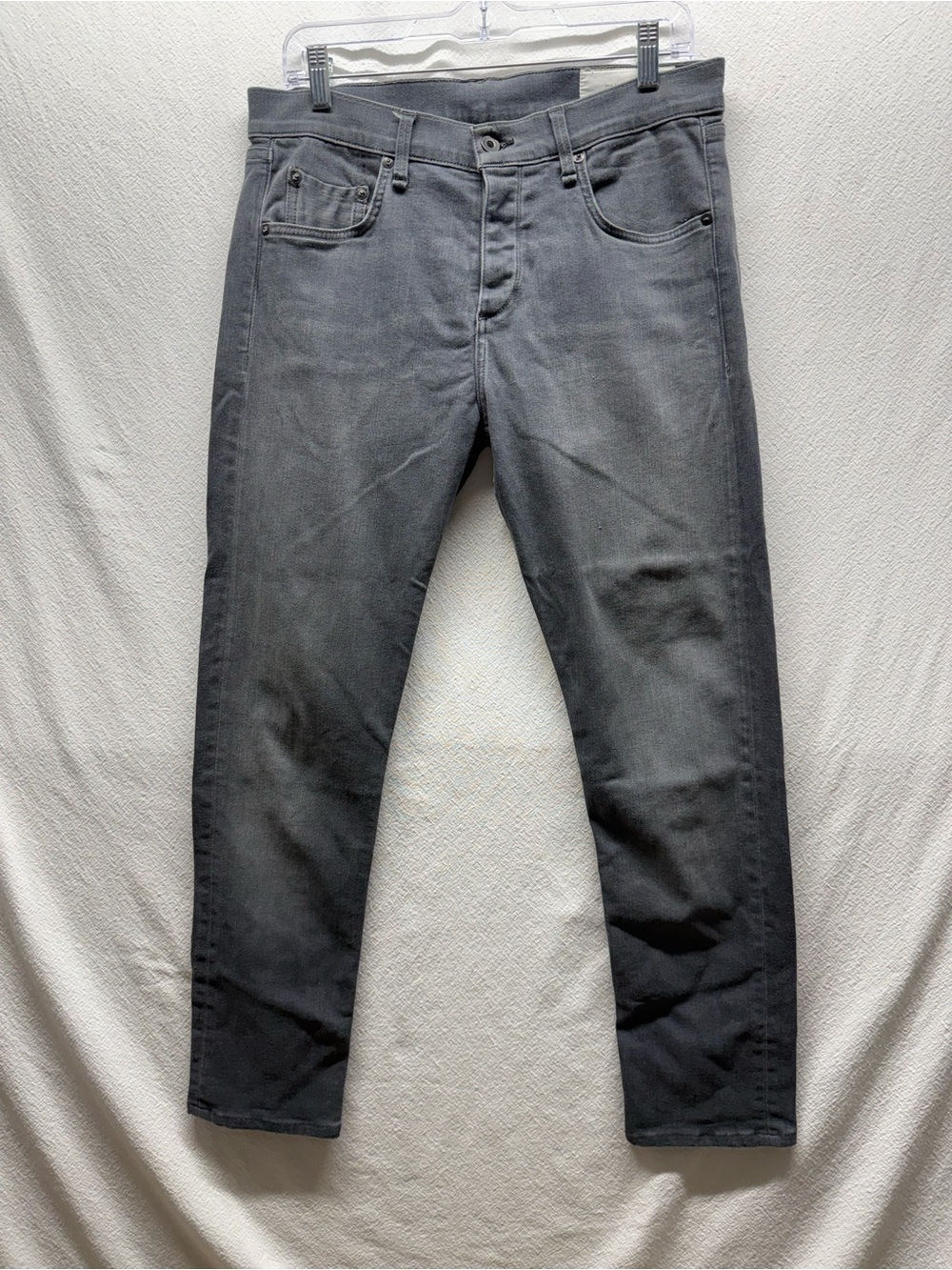 Coolio Girl rag & bone Grey Slim Straight Jeans Epic Brand Standard Issue Sz 30